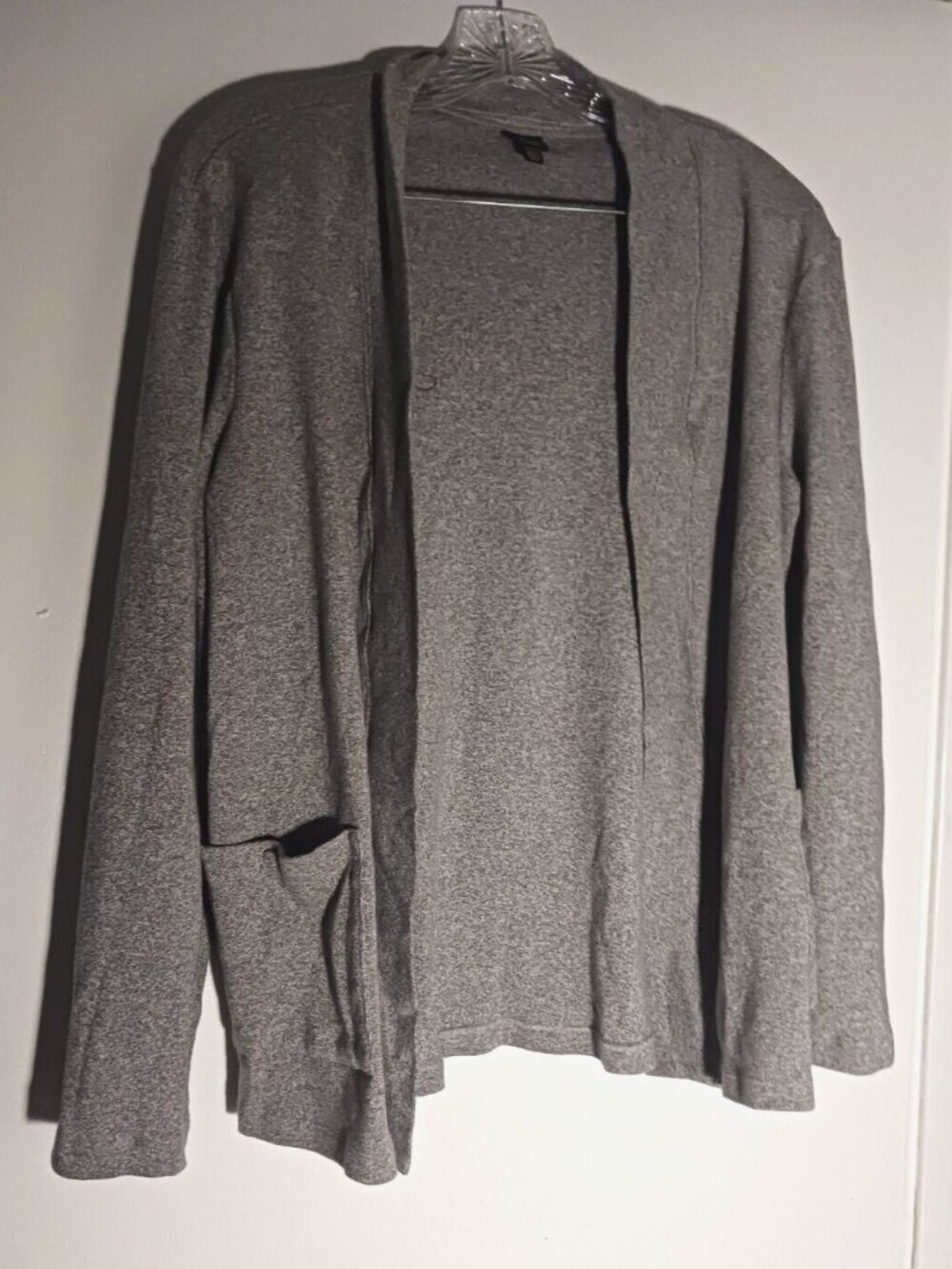 Womans Rafaella Studio Heather Gray Open Cardigan Size XLarge